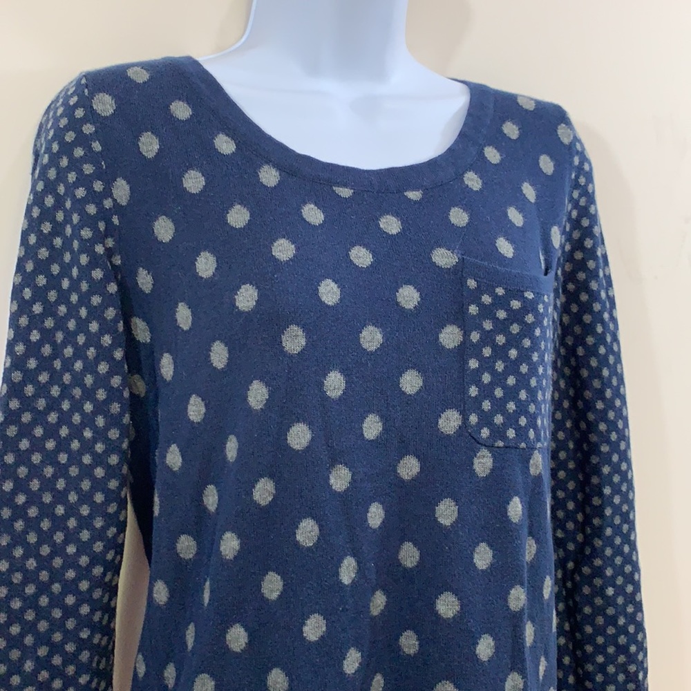 New Directions Polk Dot Sweater  Size S - Picture 5 of 8